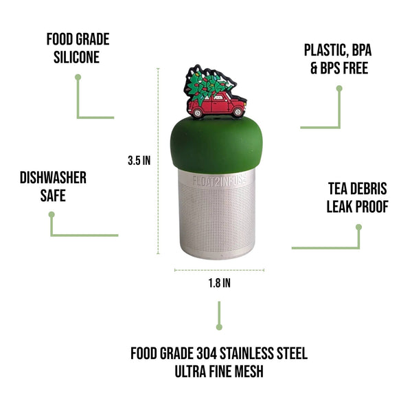 Christmas Tree Truck | Floating Tea Infuser | Green Base