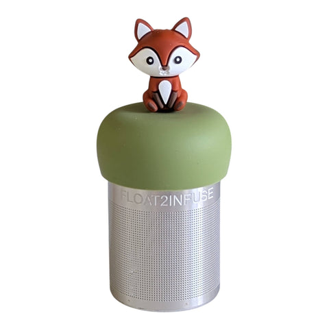 Red Fox | Floating Tea Infuser | Green Base | White Strip