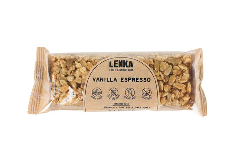 Vanilla Espresso Granola Bar - High Fiber, Dairy Free