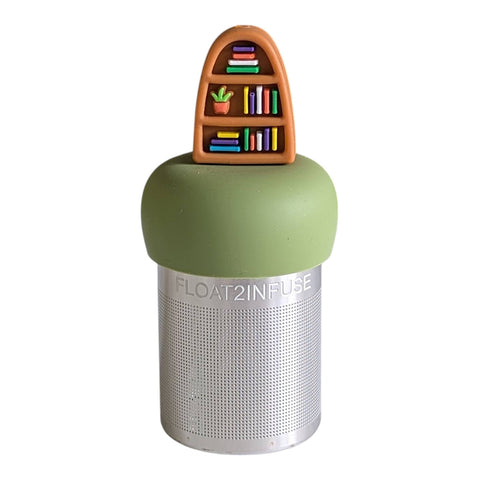 Plant Bookshelf | Floating Tea Infuser | Green Base | Brown