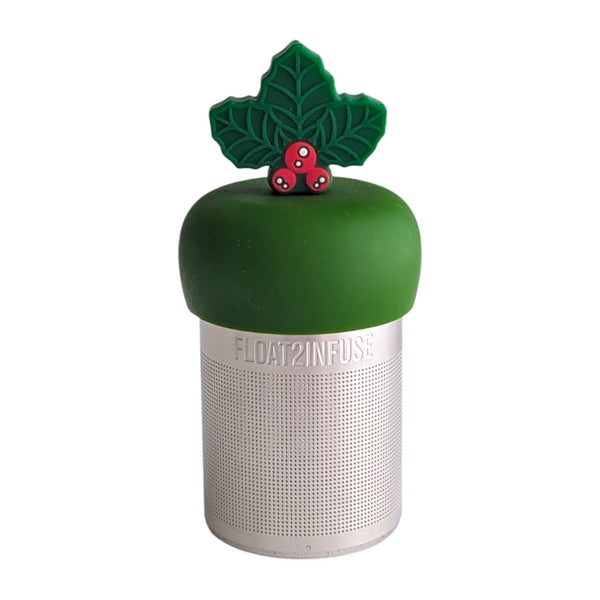 Christmas Holly | Floating Tea Infuser | Green Base | Red