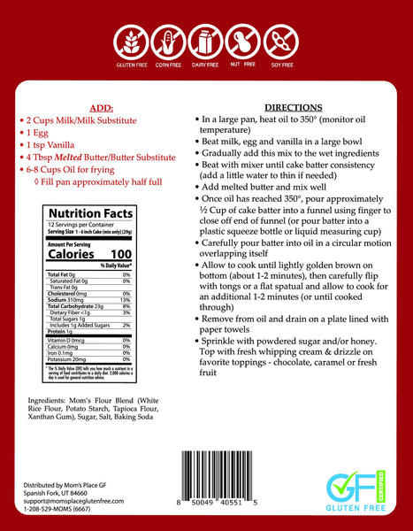Gluten-Free Funnel Cakes Mix