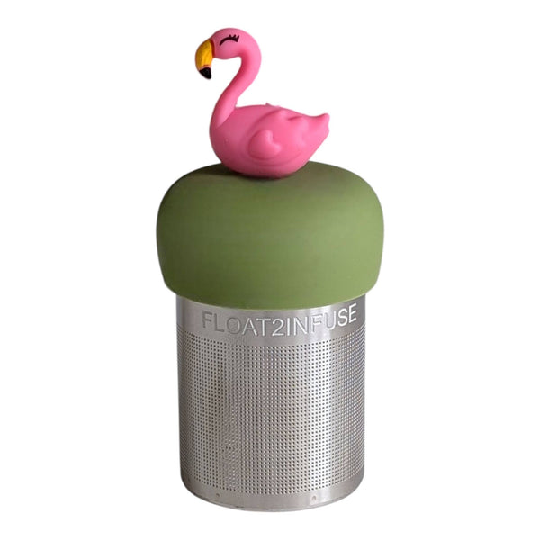 Flamingo | Floating Tea Infuser | Green Base | Pink