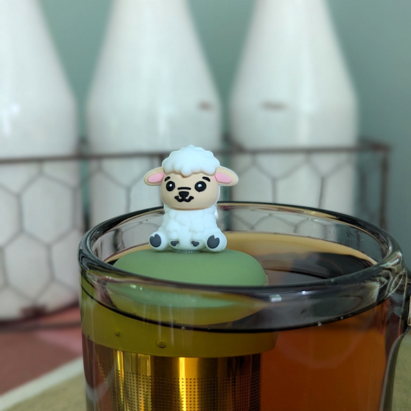 Fluffy White Sheep | Floating Tea Infuser | Green Base