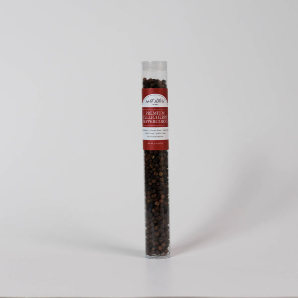Grinder Refill Tube - Peppercorns - Premium Tellicherry -2oz
