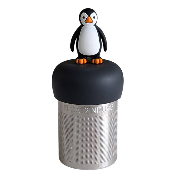 Penguin | Floating Tea Infuser | Black Base | Black & White