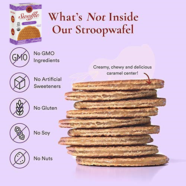 Swoffle French Vanilla Waffle Cookies 4 Pack Box