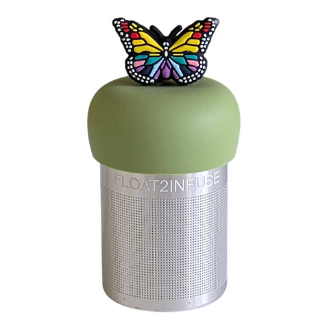 Rainbow Butterfly | Floating Tea Infuser | Green Base