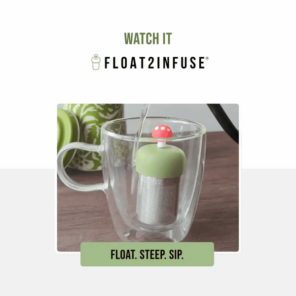 Gingerbread House | Floating Tea Infuser | Green Base |Brown