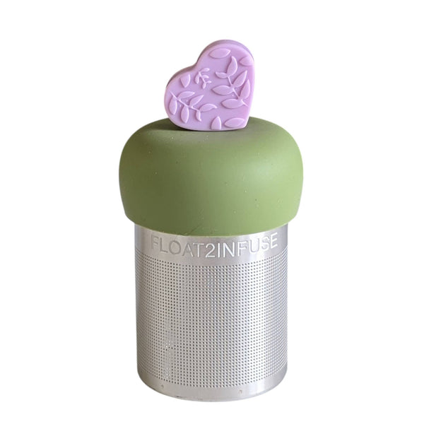 Lavender Heart | Floating Tea Infuser | Green Base | Floral