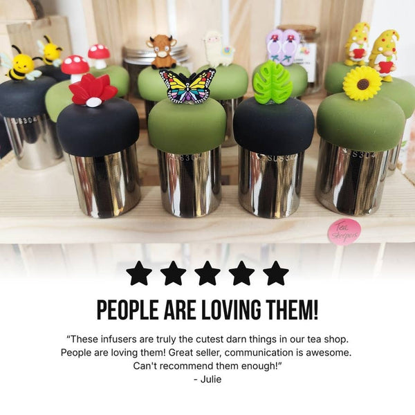 Bumble Bee | Floating Tea Infuser | Green Base | Yellow