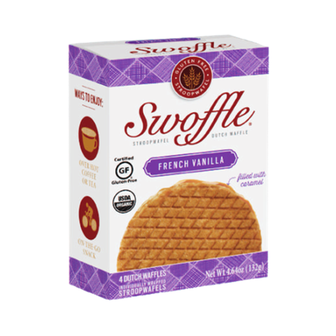 Swoffle French Vanilla Waffle Cookies 4 Pack Box