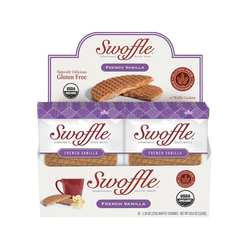 French Vanilla Swoffle with Caramel Fill (Single)