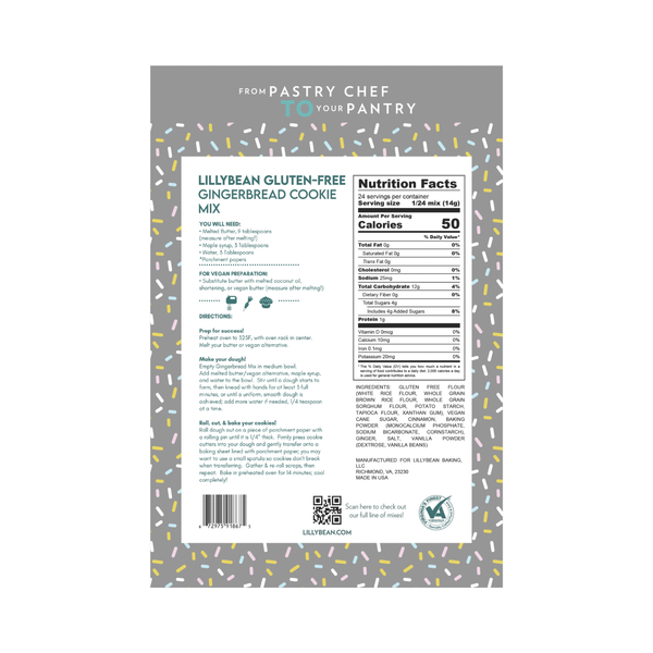 Gingerbread Cookie Mix (Gluten-free / Vegan / Top-9 Free)