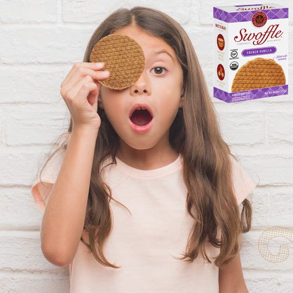 Swoffle French Vanilla Waffle Cookies 4 Pack Box