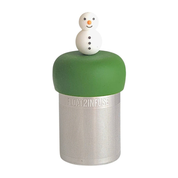 Snowman | Floating Tea Infuser | Green Base | White Snowman