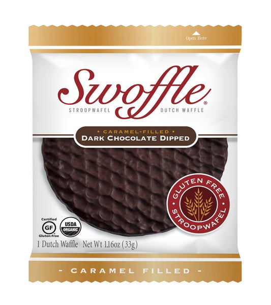 Dark Chocolate Dipped with Caramel Fill (Single)