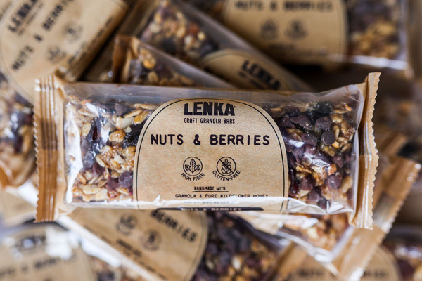 Nuts and Berries Granola Bar - High Fiber, Gluten-Free