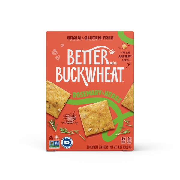Rosemary & Herbs Crackers, gluten-free, case of 6