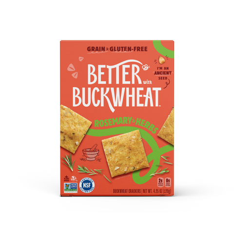 Rosemary & Herbs Crackers, gluten-free, case of 6