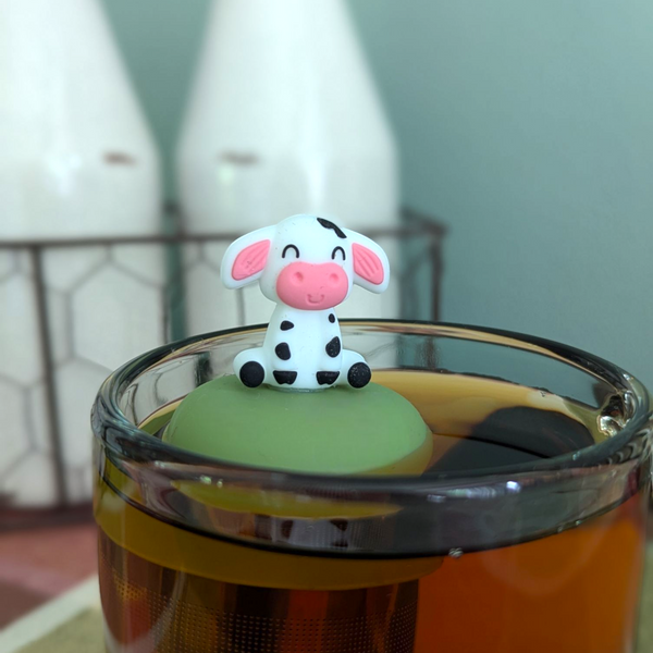 Spotted Cow | Floating Tea Infuser | Green Base | Pink Nose