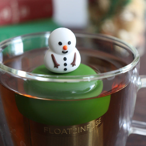 Fat Snowman | Floating Tea Infuser | Green Base | White
