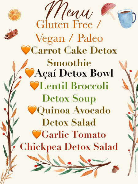 Jan 28th 12:30pm 5-DAY DETOX MEAL PLAN, COOKING DEMO & EDUCATION (GF, VEGAN, PALEO)