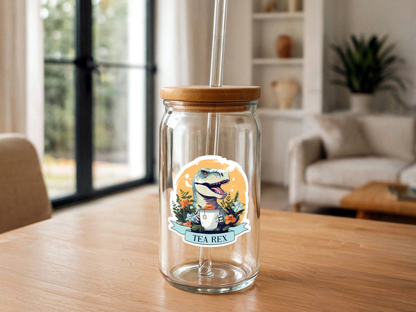 "Tea" Rex T-Rex | Funny Stickers | Vinyl Sticker Funny