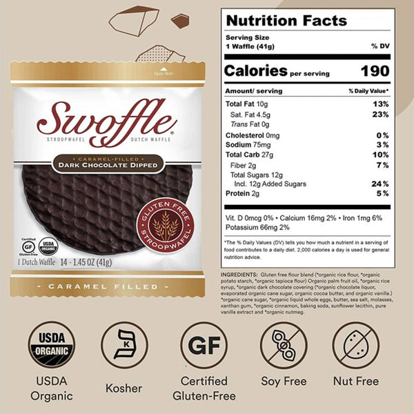 Dark Chocolate Dipped with Caramel Fill (Single)
