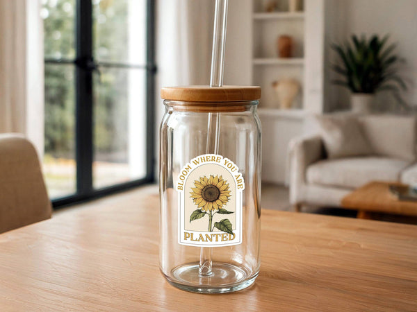 Bloom Where You Are Planted | Floral Sticker | Sunflower