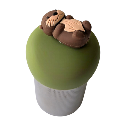 Otter | Floating Tea Infuser | Green Base | Brown Otter