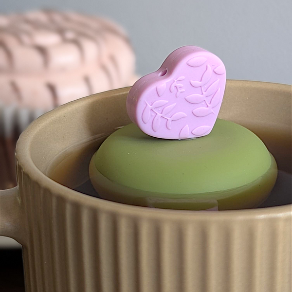 Lavender Heart | Floating Tea Infuser | Green Base | Floral