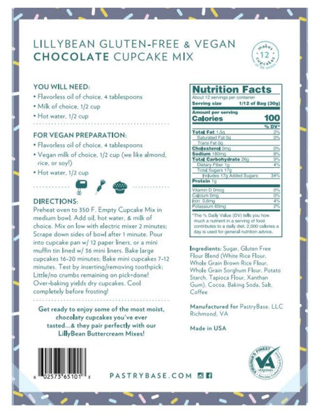 Chocolate Cake & Cupcake Mix (Vegan & Gluten-Free)