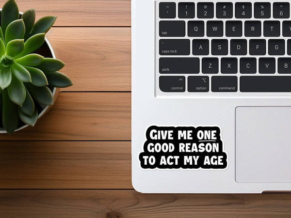 Adulting Sticker | Act My Age | Funny Stickers For Adults