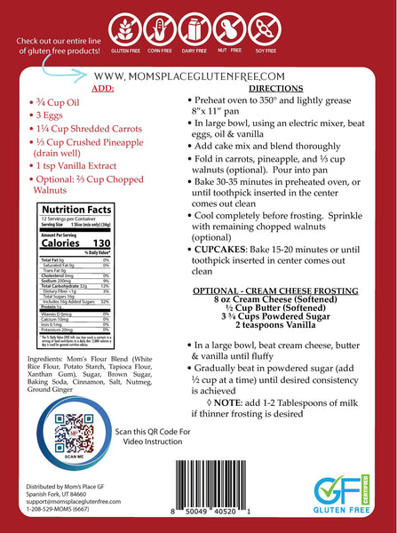 Gluten-Free Carrot Cake Mix