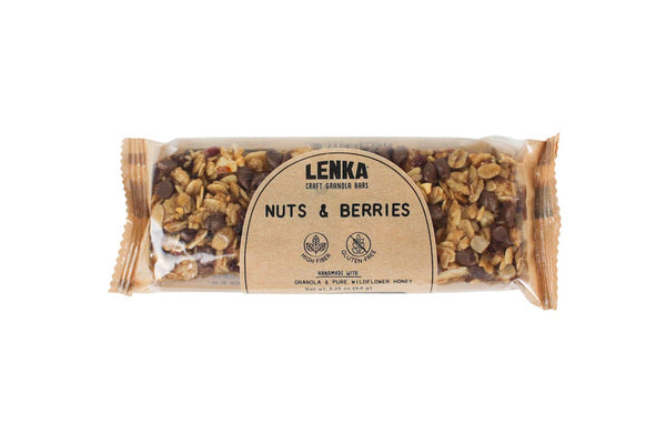 Nuts and Berries Granola Bar - High Fiber, Gluten-Free