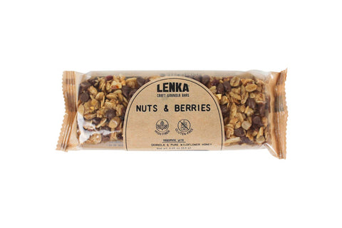 Nuts and Berries Granola Bar - High Fiber, Gluten-Free