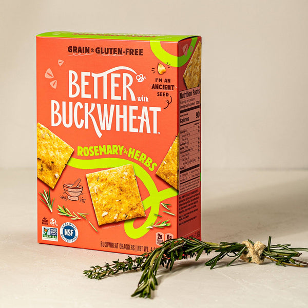 Rosemary & Herbs Crackers, gluten-free, case of 6
