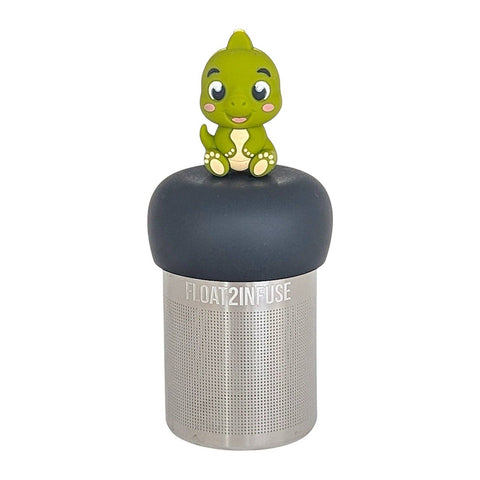 Baby Dinosaur | Floating Tea Infuser | Black Base | Green