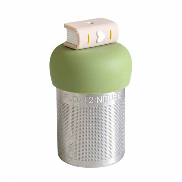 Beige Heart Book | Floating Tea Infuser | Green Base | Beige