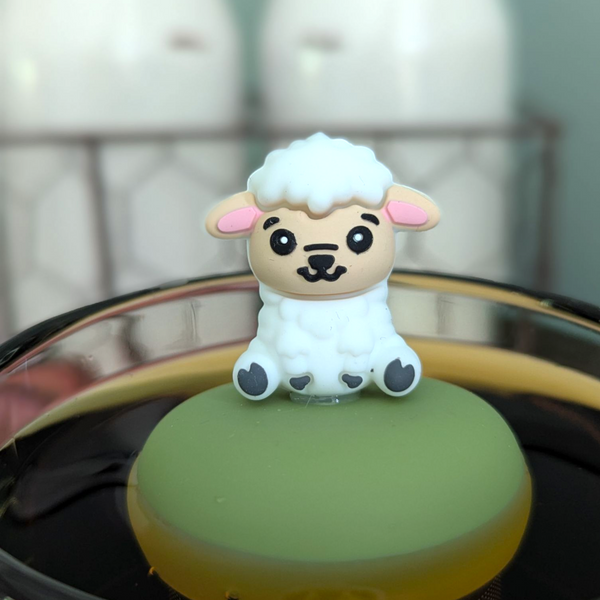 Fluffy White Sheep | Floating Tea Infuser | Green Base
