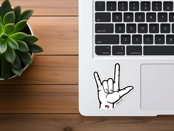 "I Love You" in ASL | Bible Stickers | Christian Sticker