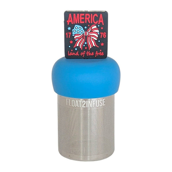 Americana Fireworks | Floating Tea Infuser | Blue Base | Red