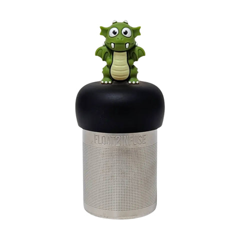Dark Green Dragon| Floating Tea Infuser | Black Base | Green