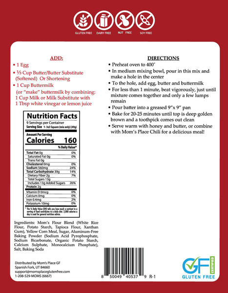Gluten-Free Corn Bread Mix