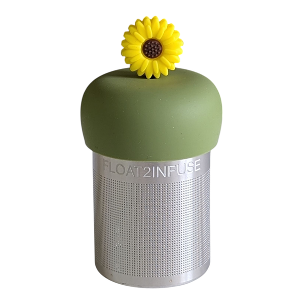Sunflower | Floating Tea Infuser | Green Base | Yellow