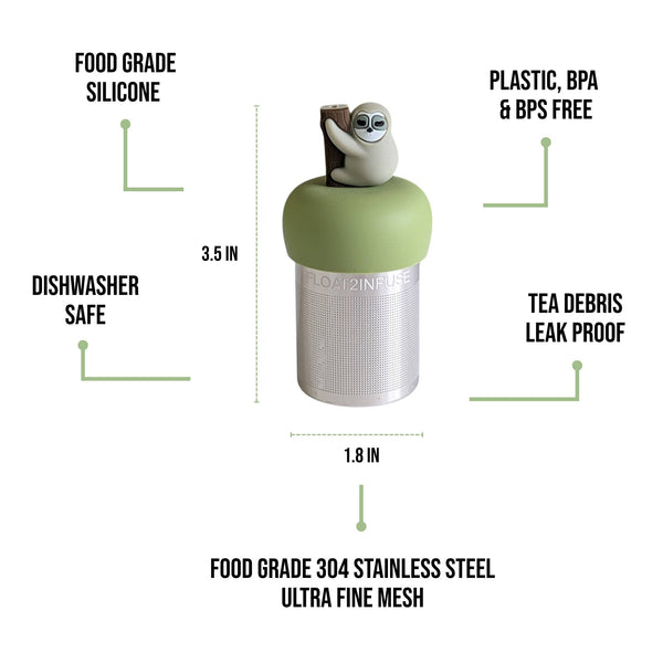 Sloth Floating Tea Infuser | Loose Leaf Tea | Green Base
