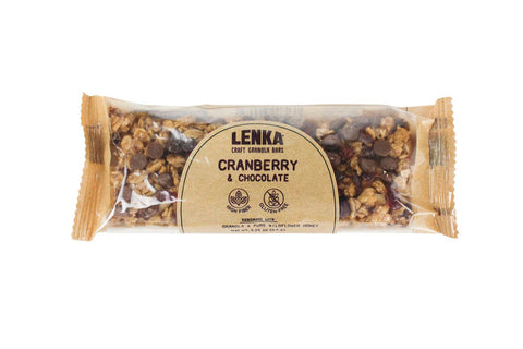 Cranberry Chocolate Granola Bar - High Fiber, Gluten-Free