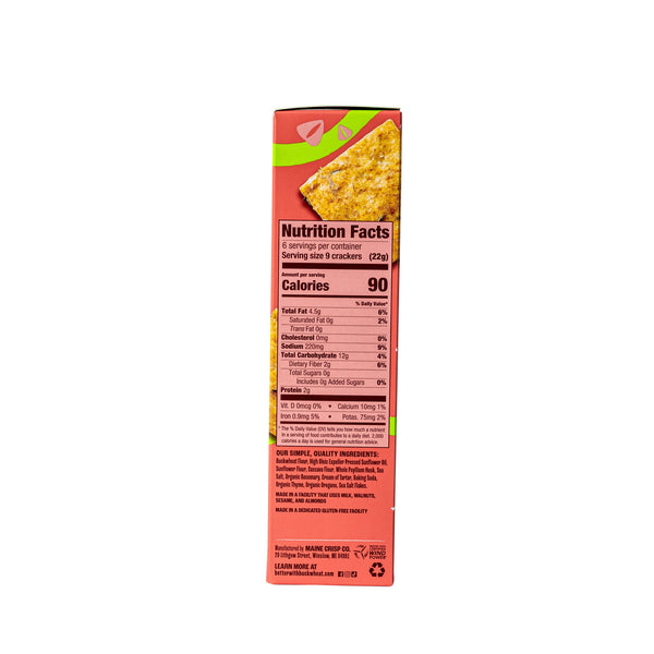 Rosemary & Herbs Crackers, gluten-free, case of 6