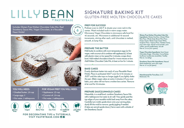 Valentine Chocolate Cakes Baking Kit (Vegan & Gluten-Free )
